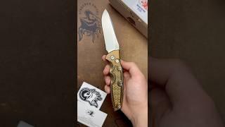 Rick Hinderer Eklipse 3.5 AUTO Spear Point Stonewash Bronze Titanium S45VN