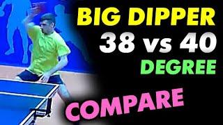 Review Yinhe BIG DIPPER 38 vs 40 - test compare different HARDNESS versions of BESTSELLER RUBBER