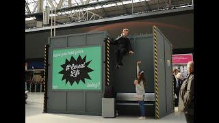 Nestle - Levitating Commuter Experiential Marketing Activation | Waterloo Train Station