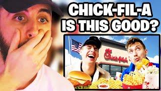 Brits try Chick-fil-A for the first time Reaction!