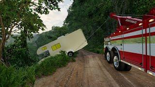 POV failed back road recovery with the classic 2-stroke wrecker / Both winch lines broke!