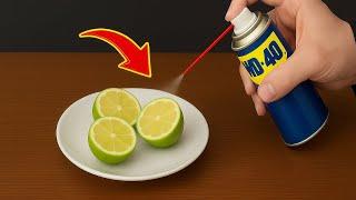 Mix wd 40 with lemon You Will not Believe the Incredible Result | Creation Tips