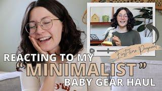 Reacting To My Minimalist Baby Gear Haul After Having My Baby