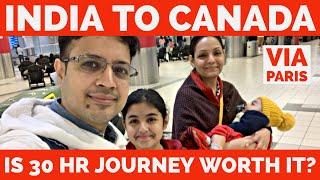 India To Canada Vlog | Flight Journey from India  To Canada  | Air France