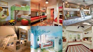 Красивые двухъярусные кровати в дизайне детской Beautiful bunk beds in the design of the nursery