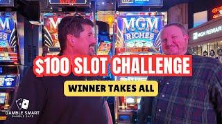 $100 Slot Machine Challenge  MGM Riches / Zoltar - Winner Takes All! #slots #slotchallenge #ad