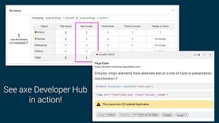 Finding new accessibility issues with axe Developer Hub