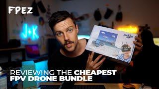 Reviewing the cheapest FPV drone Bundle with Goggles and Remote