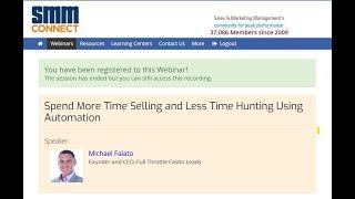 Michael Falato  - Spend More Time Selling and Less Time Hunting Using Automation