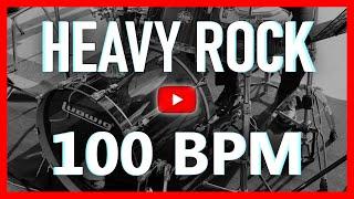 Heavy Hard Rock Drum Track 100 BPM