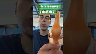Torn meniscus symptoms #shorts