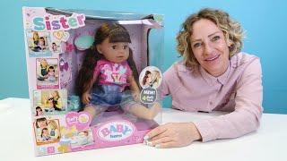 Baby Born Sister. Nicole packt die große Schwester aus. Spielspaß mit Baby Born Puppe