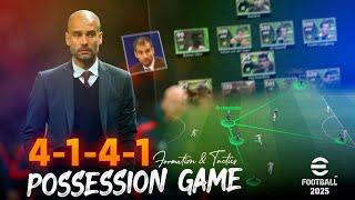 eFootball 2025 - Possession Game - Formation & Custom Tactics | PC Gameplay