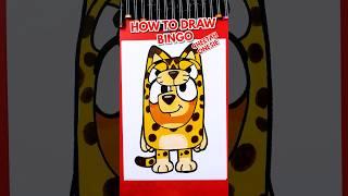 How to draw Bingo wearing cheetah onesie!  #artforkidshub #howtodraw