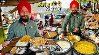 Bank Manager ka Roadside Punjabi Dhaba | Street Food India | Liquid Gold Thali