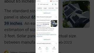 size of solar panels|| what is a size of solar panels