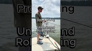 How to underhand roll cast a baitcaster #fishing #fishingtips #fishingrod #baitcaster