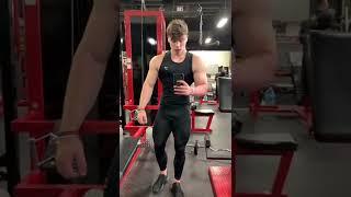 Lexx little and his girlfriend flexing #shorts #strong #gym #motivation
