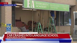 Car Crashes into Language School in Office Building in Fairfax County