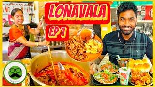 Spicy Buvanchi Misal Lonavala Food Tour EP 1 | View Point Maggi | Veggie Paaji