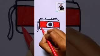 How to Draw CAMERA Easy|#shorts #short #howtodraw #stepbystep #cute #easy #subscribe #camera