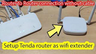 How to setup tenda wifi router as repeater / WiFi extender
