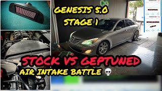 GENESIS 5.0 STAGE 1 Tuning & Intake comparison on a Dyno!