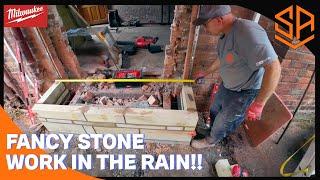 THIS IS SPECIAL... COURSED NATURAL STONE BAY WINDOW BUILD...FARMHOUSE RENOVATION PT 3