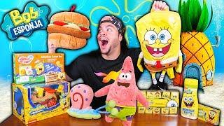 ABRINDO BRINQUEDOS E PRODUTOS DO BOB ESPONJA ORIGINAIS DA LOJA SIRI CASCUDO