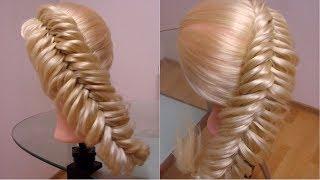  Новый вариант КОСА РЫБИЙ ХВОСТ Hair tutorial.