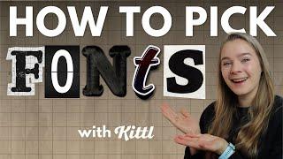 HOW GRAPHIC DESIGNERS CHOOSE FONTS | Typography Tips! Understanding & Pairing Font Styles with Kittl