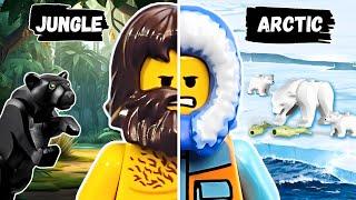 Lego Minifigure Vs. Every Habitat