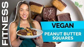 Sara's Vegan Reese's Peanut Butter Squares! Easy vegan recipes by PlantX