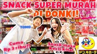 REVIEW & MUKBANG SNACK MASA KECIL MURAH MERIAH DI DONKI!!! WAJIB BELI BUAT OLEH2!!!