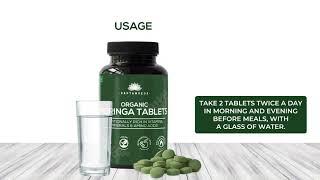 Saptamveda Organic Moringa Tablets | Drumstick Leaves Powder Tablets | Powerhouse of Multivitamin