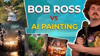 Bob Ross Vs. AI Painting (Nvidia Canvas - FREE)