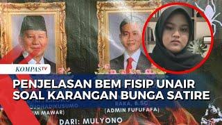 BEM FISIP Unair Angkat Bicara soal Pemasangan Karangan Bunga Satire untuk Presiden dan Wapres Baru