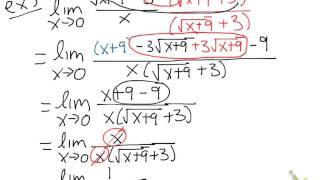 12.1 Techniques for Evaluating Limits