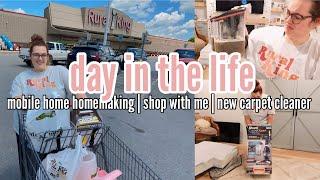 NEW A DAY IN THE DOUBLE WIDE | mobile home living | shop with me | spend the day with me!