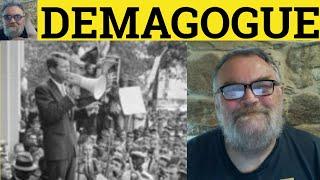  Demagogue Meaning - Demagogic Definition - Demagogue Defined - Political Vocabulary - Demagogue