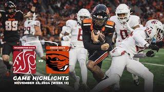 Oregon State vs. Washington State Highlights | 2024 Pac-12 Football