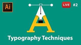 Typography with Adobe Illustrator CC - LIVE stream #2