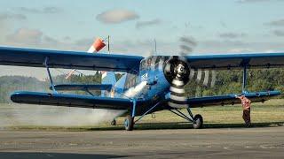 ANTONOV An-2 Engine start & take-off Toulouse