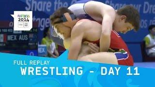 Wrestling -Men's Freestyle Finals   | Full Replay | Nanjing 2014 Youth Olympic Games