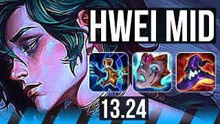 HWEI vs XERATH (MID) | 9/0/4, Legendary | KR Master | 13.24