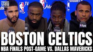 Boston Celtics NBA Finals Post-Game, GM2: Jayson Tatum, Holiday, Brown & Mazzulla on 2-0 vs. Mavs