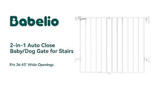 Babelio 2-in-1 Auto-Close Baby & Dog Gate Installation Guide