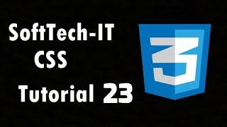 SoftTech-IT CSS Tutorial 23