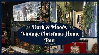 Dark & Moody Vintage Christmas Home Tour   My English Cottage ready for a Cozy Christmas