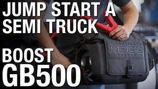 Jump Start A Semi Truck - NOCO GB500 Boost Demo